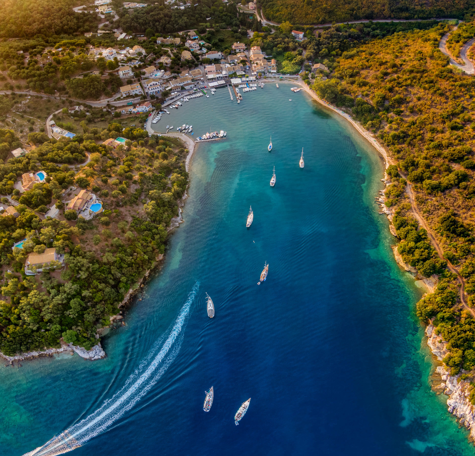 Aerial View of Agios Stefanos 2020