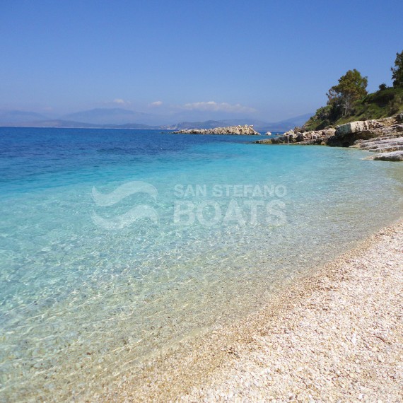 Bataria beach near Kassiopi harbour - San Stefano Boats - Corfu Boat Hire