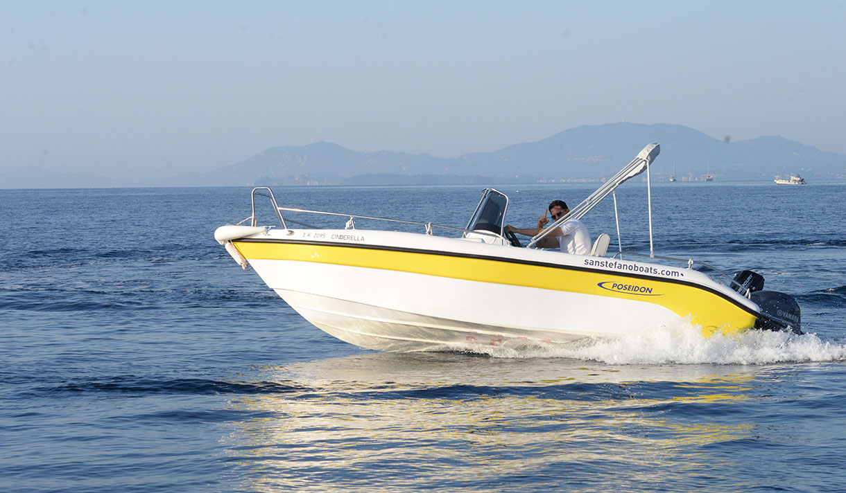 Cinderella 30 HP Comfort 8 Pax - San Stefano Boats - Corfu Boat Hire