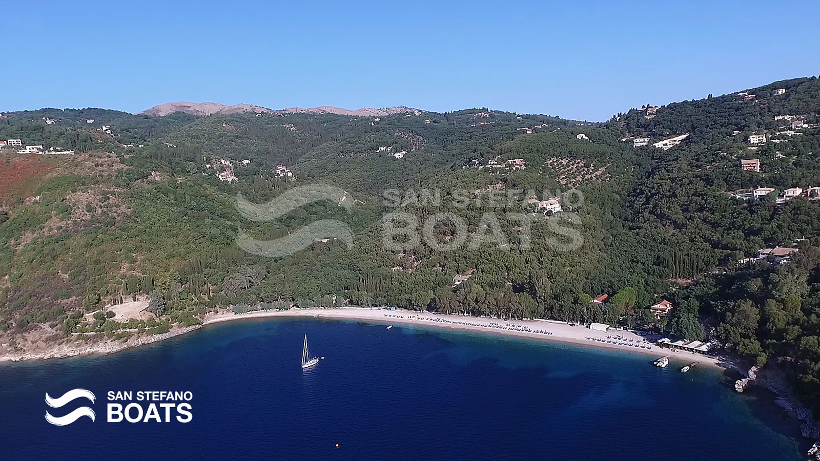 Kerasia beach San Stefano Boats - Corfu Boat Hire
