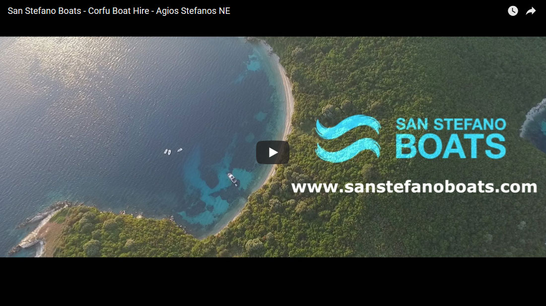 San Stefano Boats recent video on corfu boat hire