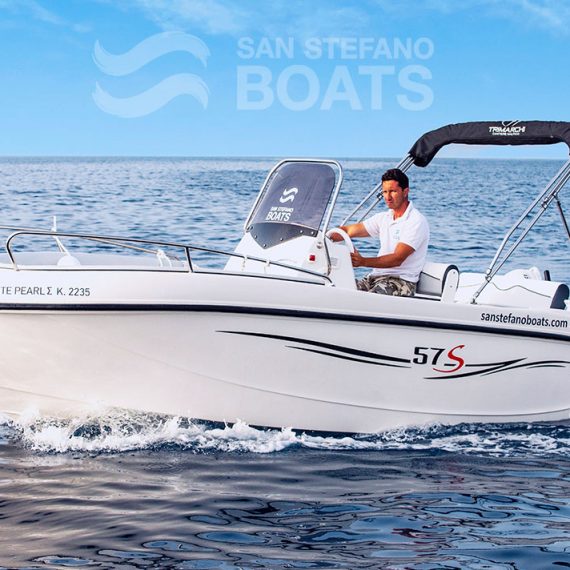 White Pearl 30HP Deluxe 8 persons - San Stefano Boats - Corfu Boat Hire - San Stefano NE - Avlaki - Kassiopi - Kalami